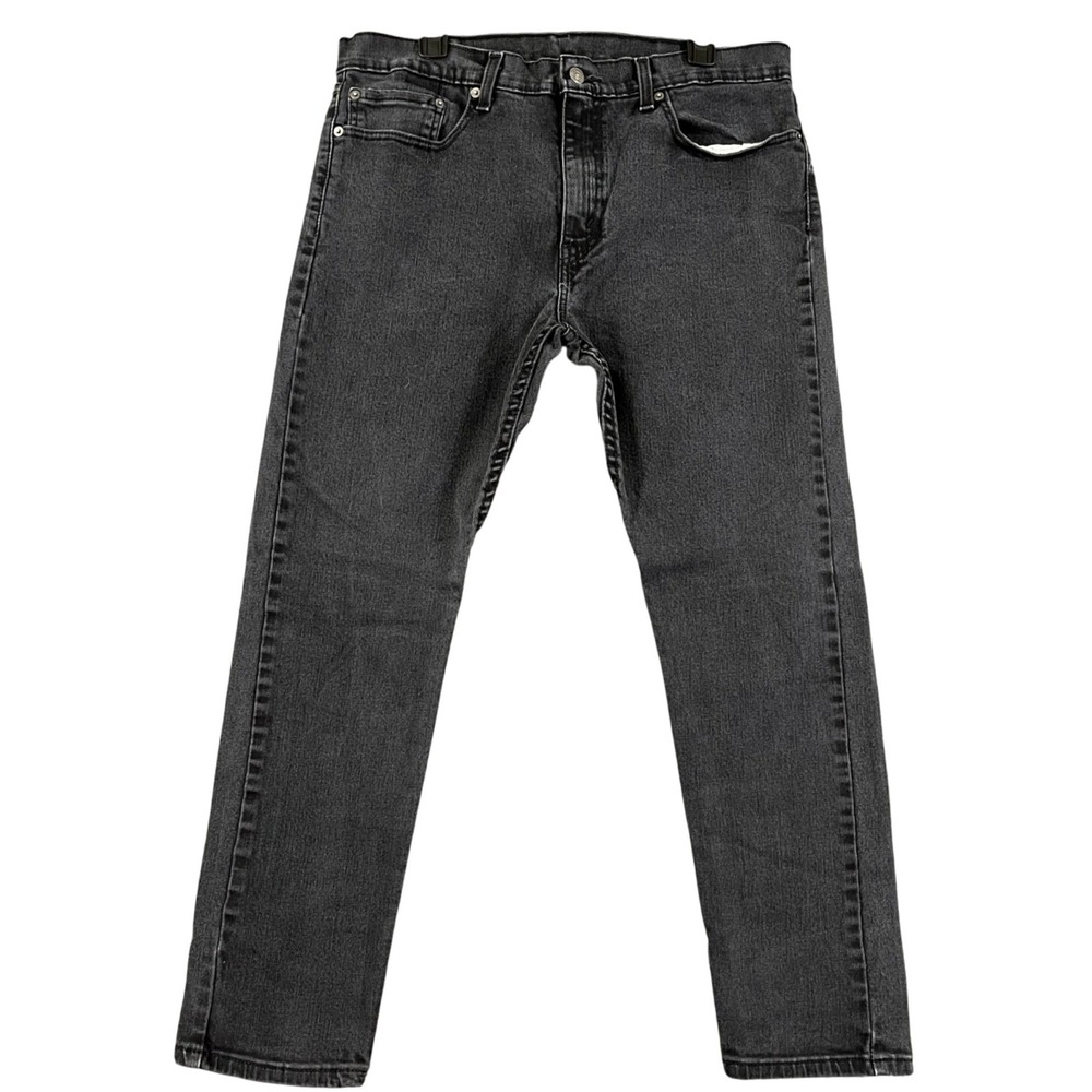 Levis 512 Slim Taper Jeans Mens 36x27 Black Denim WaterLess Casual Everyday